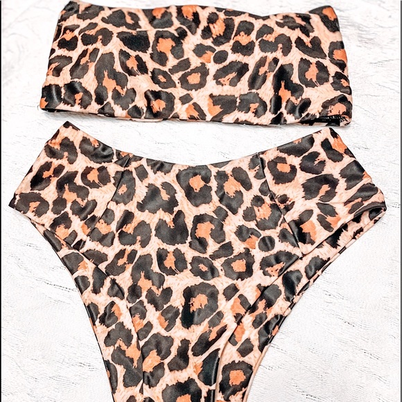 Shein high waist leopard bikini set size medium - Picture 1 of 2
